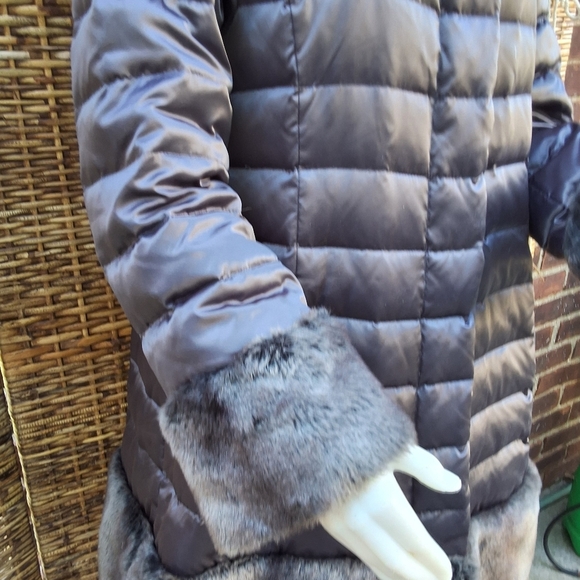 I Madison Down Faux Fur Trim Anorak Puffer Hoodedjacket XL - Picture 6 of 15